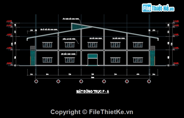 bản vẽ nhà xưởng 2 tầng,nhà xưởng 2 tầng 36x180m,bản vẽ nhà xưởng công nghiệp,cad nhà xưởng công nghiệp 2 tầng,mẫu nhà xưởng công nghiệp 2 tầng